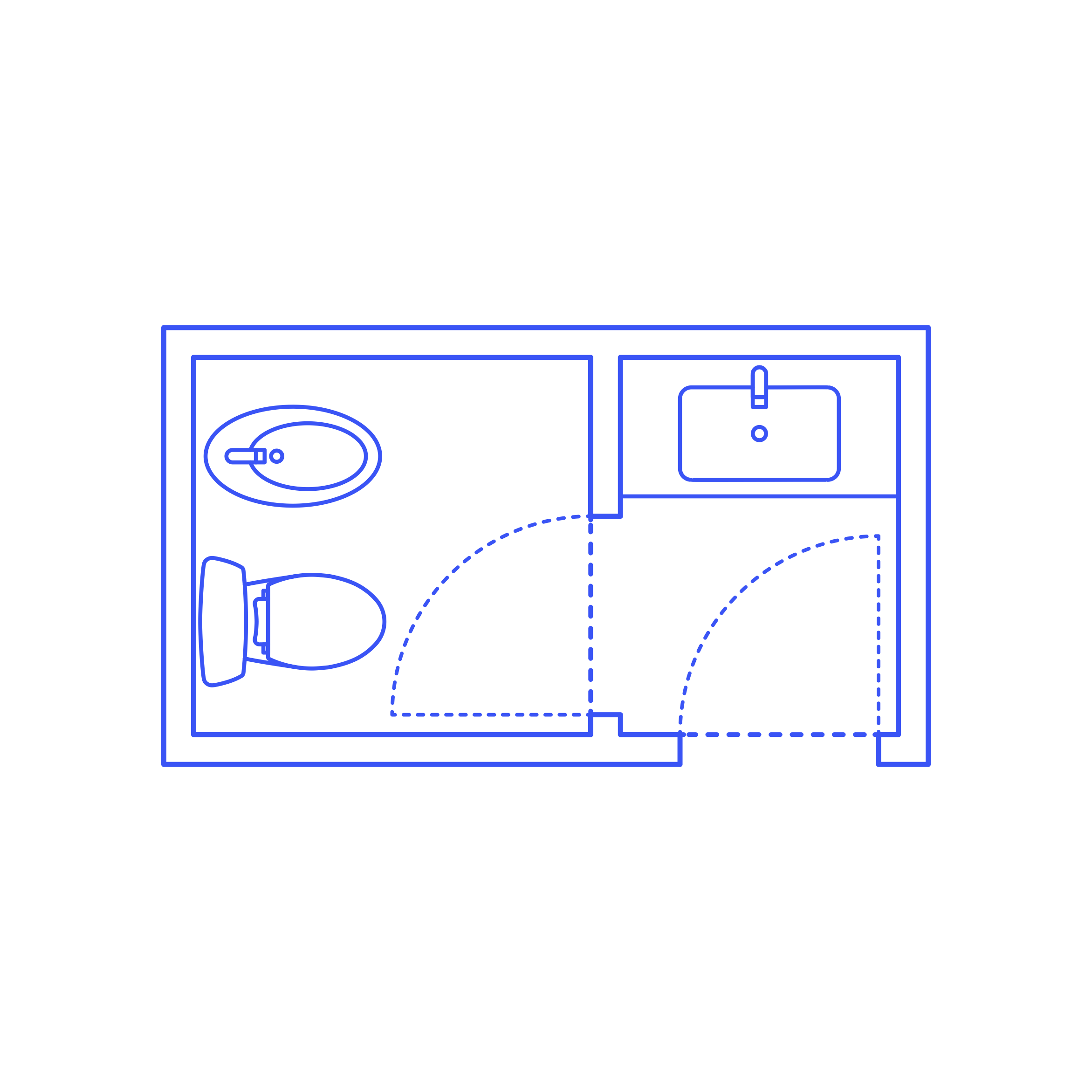 Layouts Bathrooms Half Split Bidet 2 Wall Silhouette Cutting Svg Files Free Vectors